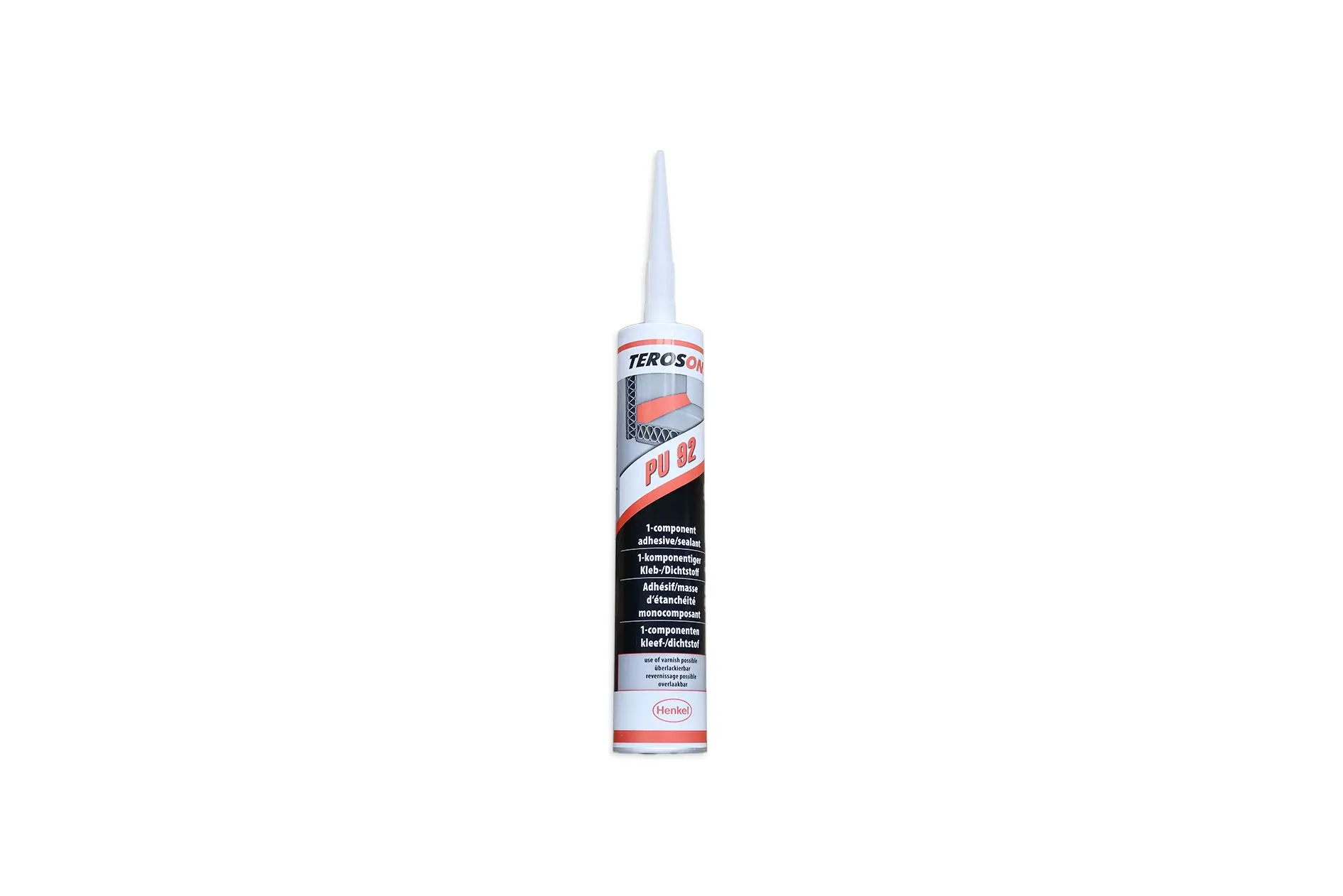 Produktfoto 1 von Teroson TEROSON PU 92 Dichtmittel Grau Paste, Flasche 310 ml, -40 °C, -40 °C