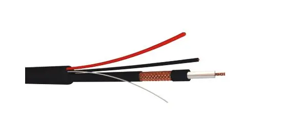 Produktfoto 1 von CAE Groupe RG59 Koaxialkabel, Verlegekabel, 75 Ω, 100 m, Schwarz