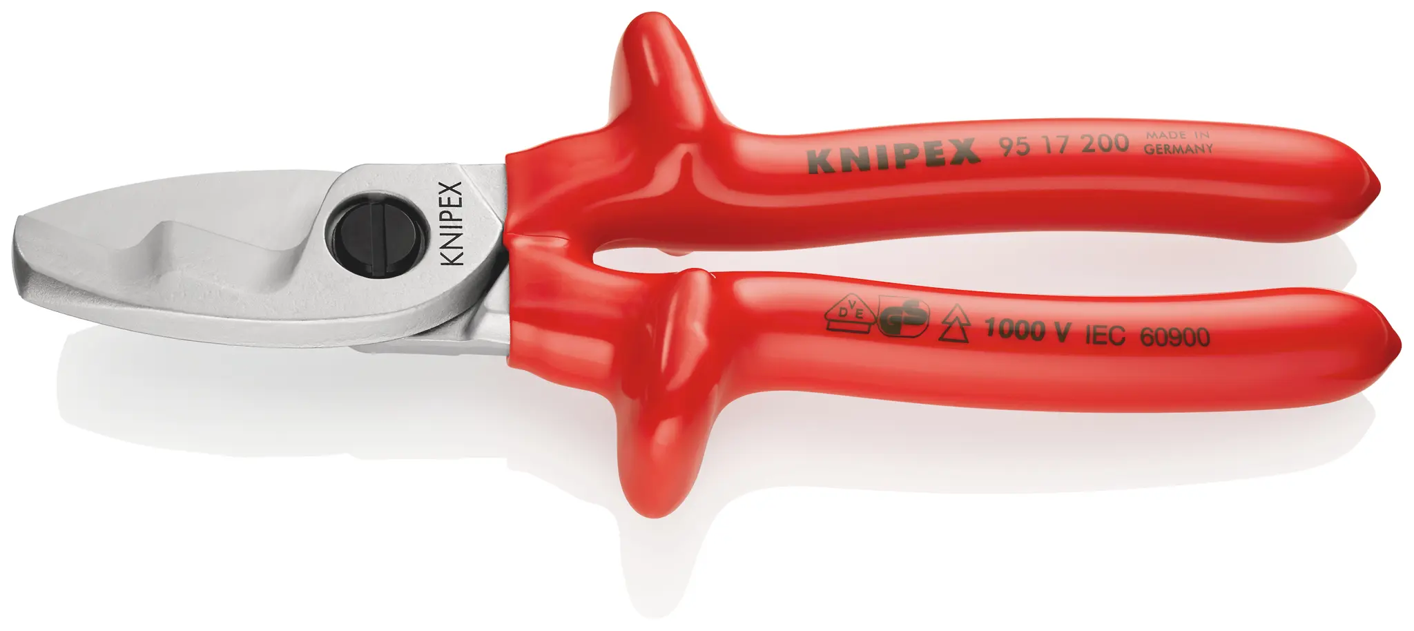 Produktfoto 1 von Knipex Knipex VDE 1000V zugelassen Ohne abgeflachte Kante Schließer (NO) 200 mm