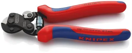 Produktfoto 1 von Knipex Knipex Ohne Abschrägung Kabelschere Schließer (NO) 160mm, Schneidleistung 2 mm