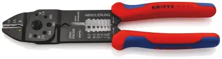 Produktfoto 1 von Knipex 97 Crimp-Werkzeug 4 mm für Isolierte Anschlussklemmen, 230mm