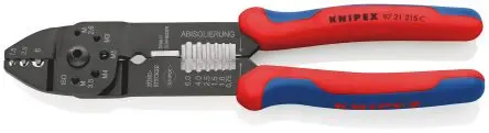 Produktfoto 1 von Knipex 97 Crimp-Werkzeug 1.4 mm für Nicht isolierte Anschlussklemmen, 230mm