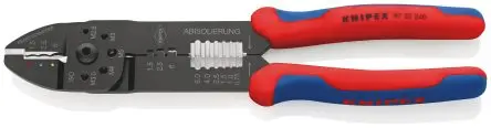 Produktfoto 1 von Knipex 97 Crimp-Werkzeug M 2.6 / M 3 / M 3.5 / M 4 and M 5 für Isolierte Anschlussklemmen, 240mm
