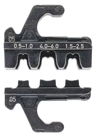 Produktfoto 1 von Knipex 97 Crimpmatrize Grau, Offener Steckverbinder