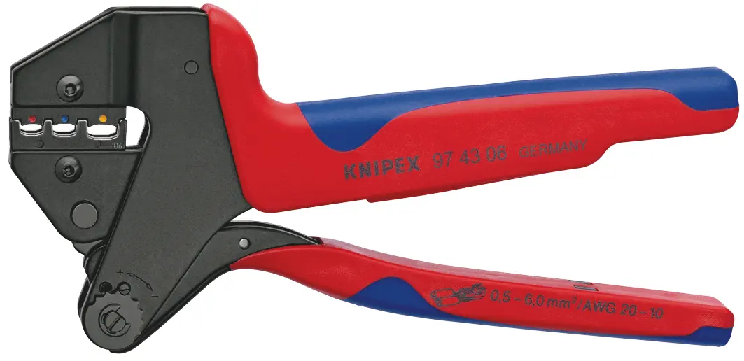 Knipex 97 Crimp-Werkzeug 3.1 mm für Isolierte Anschlussklemmen, 200 mm