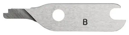 Produktfoto 1 von Knipex Schneidklinge 17 mm Flach Stahl 3 mm
