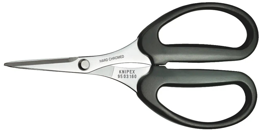 Produktfoto 1 von Knipex Schere Chrom Vanadium Stahl 160 mm Kevlar Kunststoff-Griff