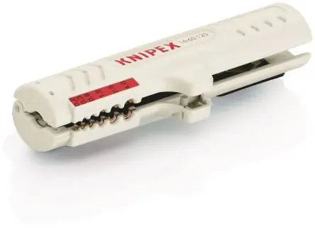 Produktfoto 1 von Knipex 16 Abisolierer, Twisted-Pair, Cat6, Cat5, Cat7 4.5 to 10 mm, 125 mm
