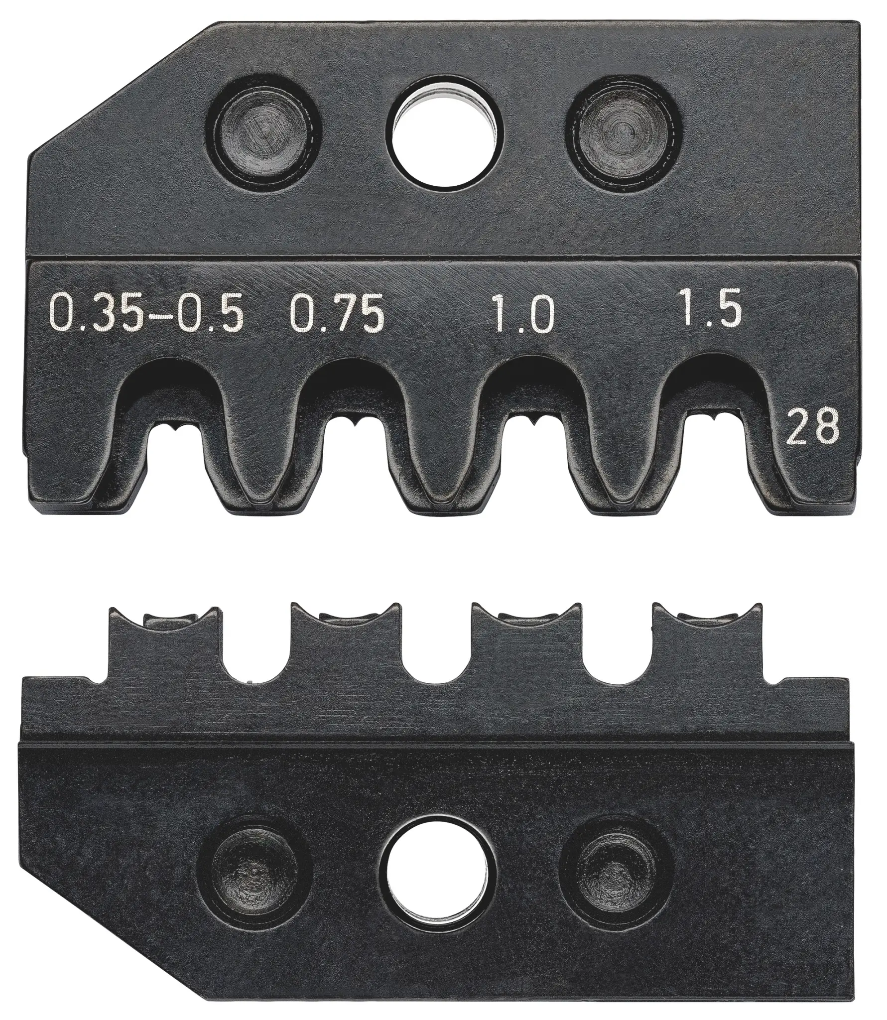 Produktfoto 1 von Knipex 97 43 Crimpmatrize Grau, Gewinde-Schneideisen Set
