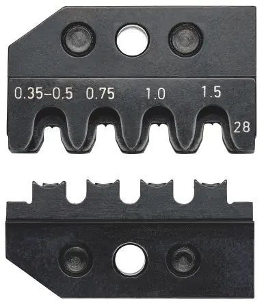 Produktfoto 1 von Knipex 97 43 Crimpmatrize Grau, Gewinde-Schneideisen Set