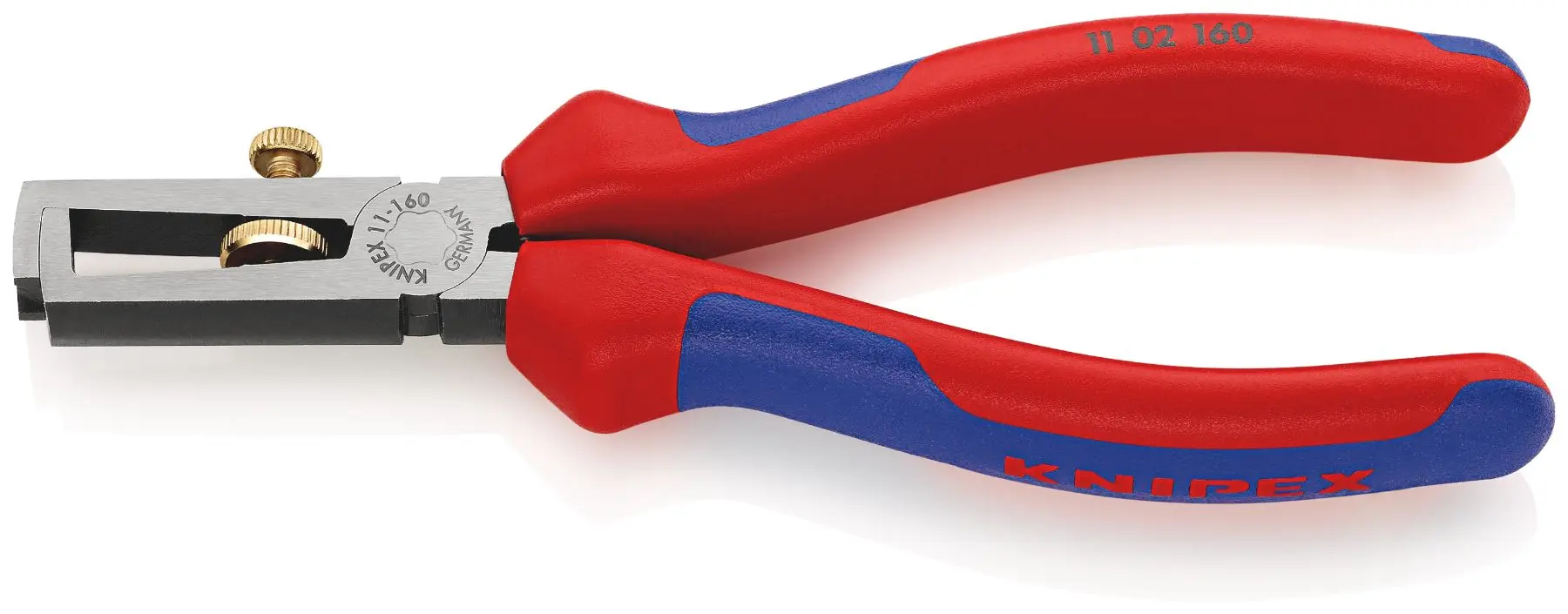 Produktfoto 1 von Knipex 11 02 160 Abisolierer, Einzelader, Multi-Core 0.1 to 10 mm², 160 mm