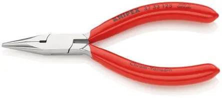Produktfoto 1 von Knipex 37 33 125 Flachzange / Backen 27mm Halbrund 125 mm