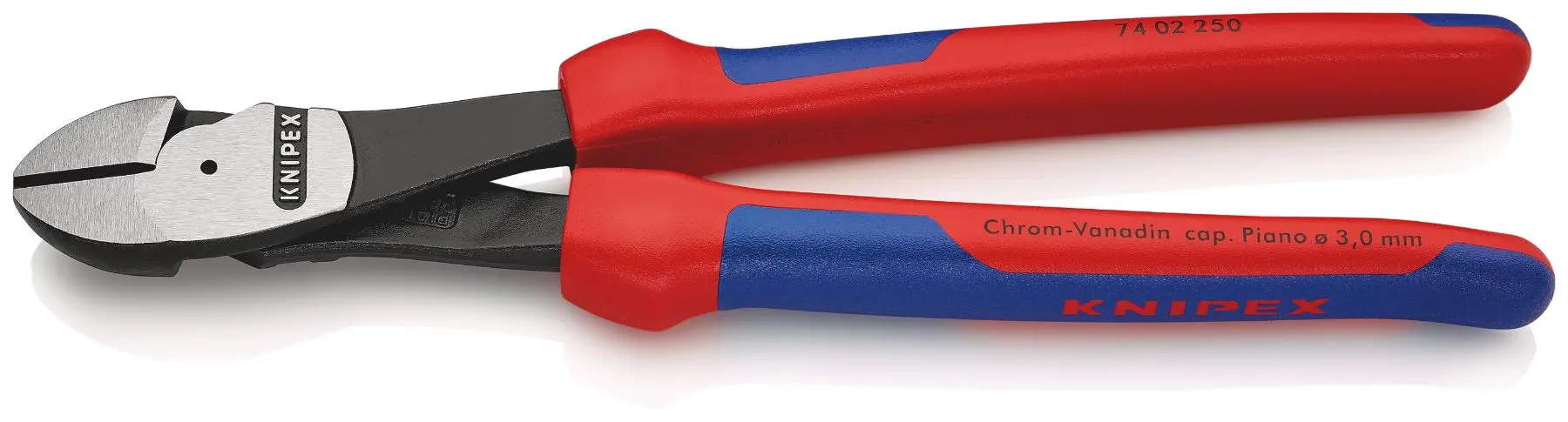 Produktfoto 1 von Knipex Knipex Ohne abgeflachte Kante Diagonal Schließer (NO) 250 mm, Schneidleistung 4.6 mm