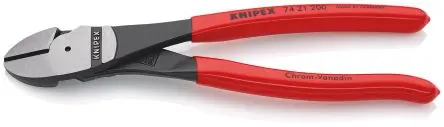 Produktfoto 1 von Knipex Knipex Mit abgeflachter Kante Seitenschneider Schließer (NO) 200mm, Schneidleistung 4.2 mm