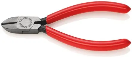 Produktfoto 1 von Knipex Knipex Mit abgeflachter Kante Seitenschneider Schließer (NO) 125mm / Backen 16mm, Schneidleistung 3 mm