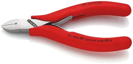 Produktfoto 1 von Knipex Knipex Kleine Fase Seitenschneider Schließer (NO) 115mm / Backen 14mm, Schneidleistung 1.6 mm