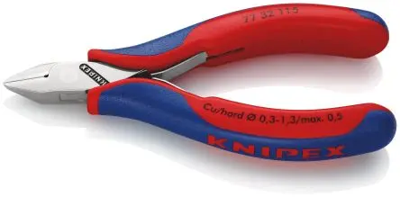 Produktfoto 1 von Knipex Knipex Kleine Fase Seitenschneider Schließer (NO) 115mm / Backen 14mm, Schneidleistung 1.3 mm