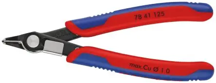 Produktfoto 1 von Knipex Super Knips® Mit abgeflachter Kante Seitenschneider Schließer (NO) 125mm / Backen 9mm, Schneidleistung 1 mm