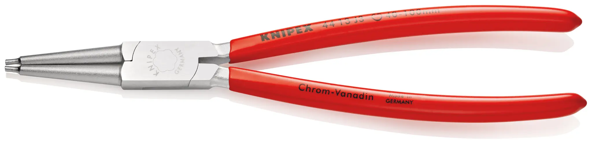 Produktfoto 1 von Knipex 44 13 J3 Crimpzange 225 mm 40 to 100 mm Schließer (NO)