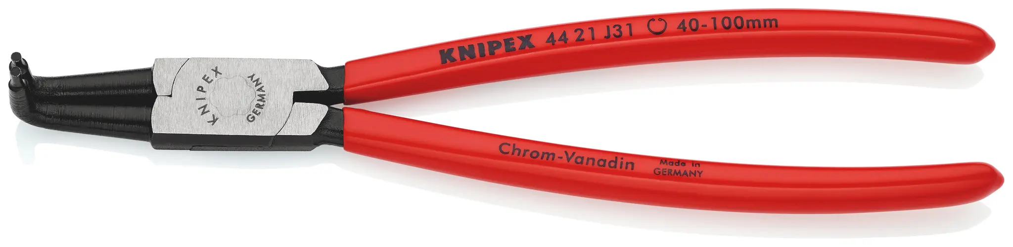 Produktfoto 1 von Knipex 44 21 J31 Crimpzange 215 mm 40 to 100 mm Schließer (NO)