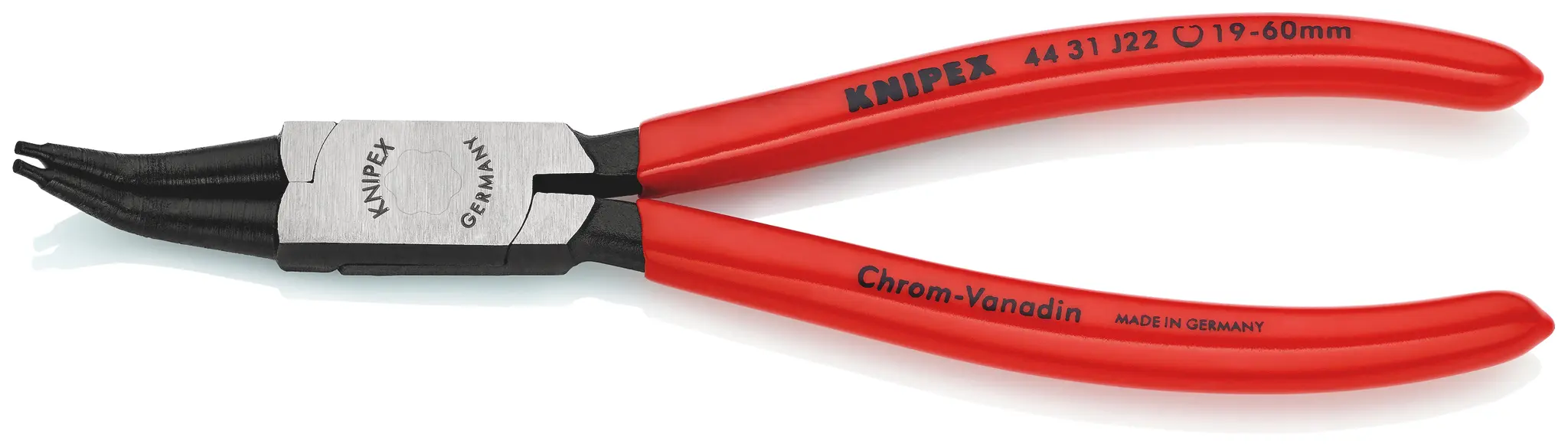 Produktfoto 1 von Knipex 44 31 J22 Crimpzange 180 mm 19 To 60 mm Schließer (NO)