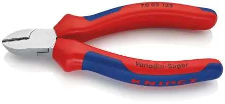 Produktfoto 1 von Knipex Knipex Mit abgeflachter Kante Seitenschneider Schließer (NO) 125mm, Schneidleistung 3 mm
