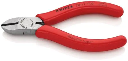 Produktfoto 1 von Knipex Knipex Mit abgeflachter Kante Seitenschneider Schließer (NO) 110mm, Schneidleistung 3 mm