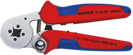 Produktfoto 1 von Knipex 97 Crimp-Werkzeug 1 mm für Aderendhülse, 180mm