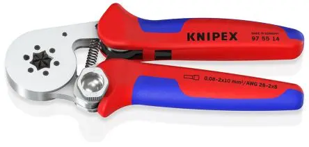 Produktfoto 1 von Knipex 97 Crimp-Werkzeug 1 mm für Aderendhülse, 180mm
