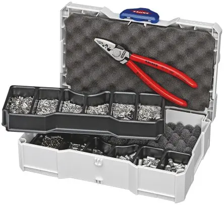 Produktfoto 1 von Knipex Crimp Set Crimpbefestigung Crimp-Sortiment-Satz Zinn Kupfer