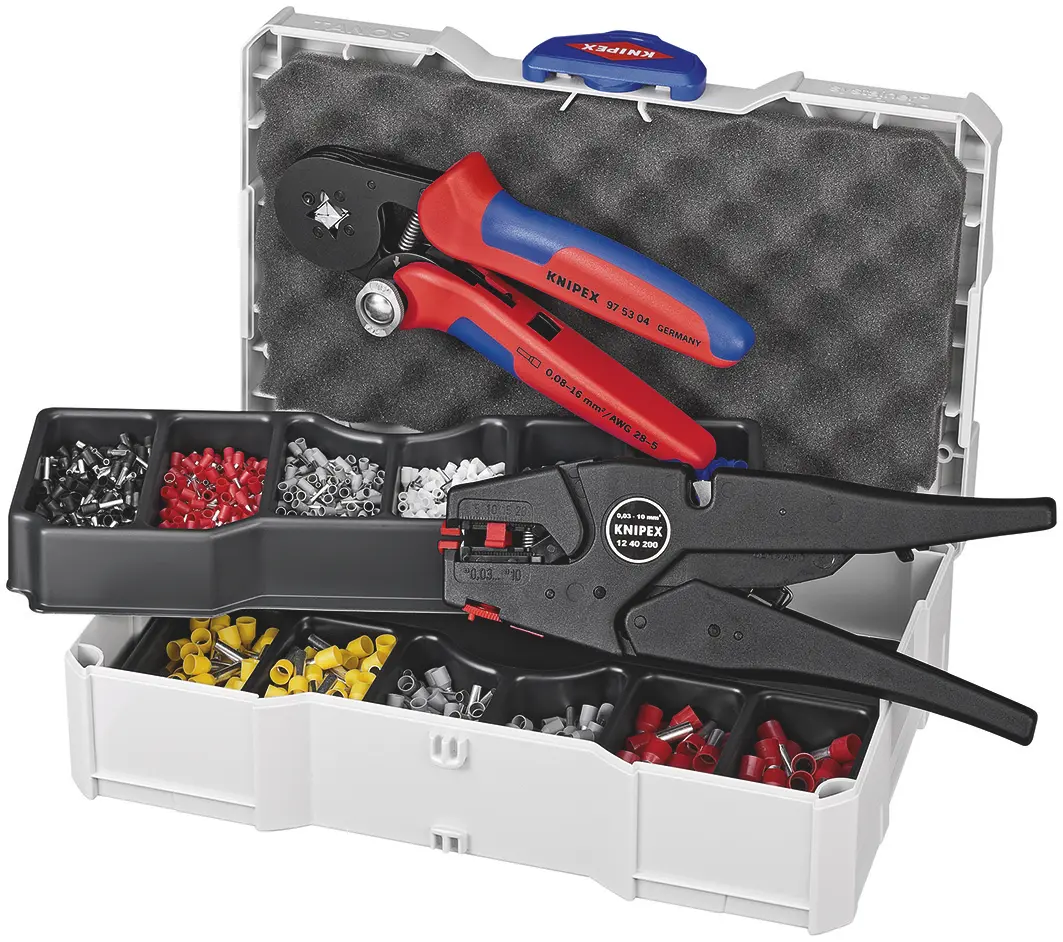 Produktfoto 1 von Knipex Crimp Set Crimpbefestigung Crimp-Sortiment-Satz Zinn Kupfer
