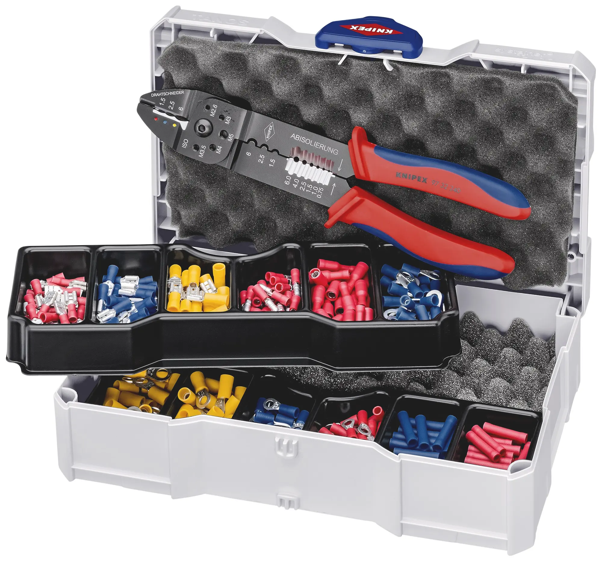 Produktfoto 1 von Knipex Crimp Set Crimpbefestigung Crimp-Sortiment-Satz Zinn Kupfer