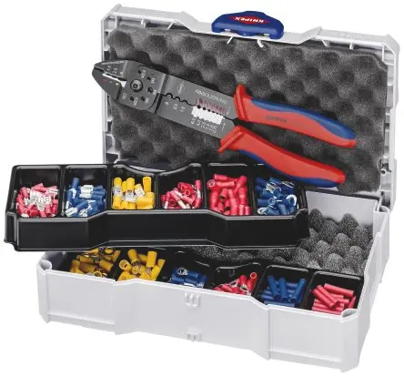 Produktfoto 1 von Knipex Crimp Set Crimpbefestigung Crimp-Sortiment-Satz Zinn Kupfer