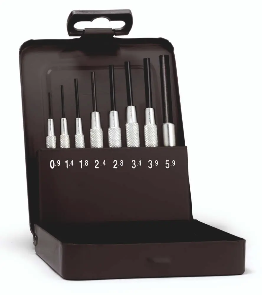 Produktfoto 1 von Knipex Splintentreiber Satz, 8-teilig, Länge 132 mm, Splinttreiber