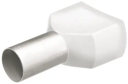 Produktfoto 1 von Knipex 97 99 Aderendhülse, Stift ø 1.4 mm, Weiß, Polypropylen, 8 mm, 15mm, Isoliert, 20 AWG max.