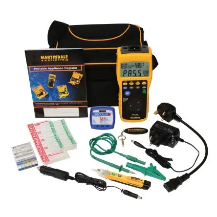 Produktfoto 1 von Martindale HPAT600KIT1-2, Isolationsprüfer-Kit, PAT-Prüfkit, Prüfung Automatisch, Klasse I, Klasse II
