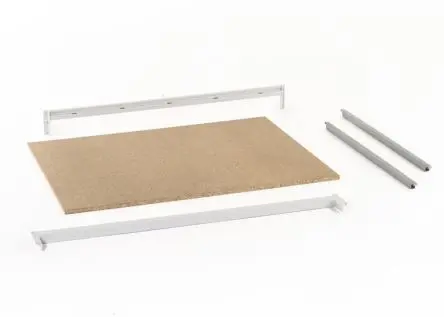 Produktfoto 1 von Manorga Verlängerungssockel, 1 Regale, Galvanisierter Stahl, Spanplatten, Grau, 800 mm x 1500mm, 800 mm, 792 kg Last
