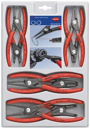 Produktfoto 1 von Knipex Sprengringzange Sicherungsringzangen-Satz 8 Stk.