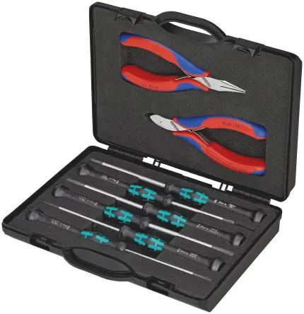 Produktfoto 1 von Knipex Elektronische Zangenbox Schraubendreher- und Zangen-Set 8 Stk.
