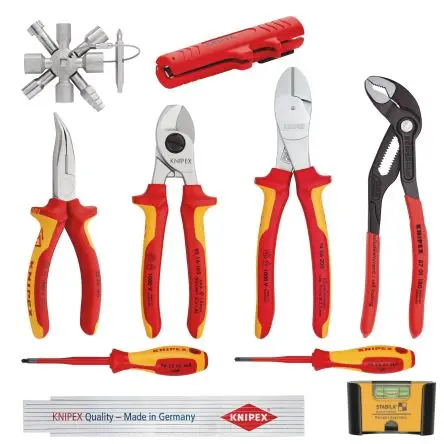 Produktfoto 1 von Knipex Elektriker-Werkzeugsatz Werkzeugsatz, ohne 8-teilig