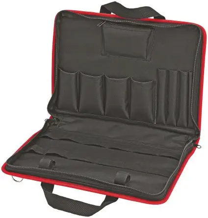 Produktfoto 1 von Knipex Gewebe, Polyester Werkzeugtasche mit Reißverschluss, 410mm x 290 mm x 60 mm Schultergurt