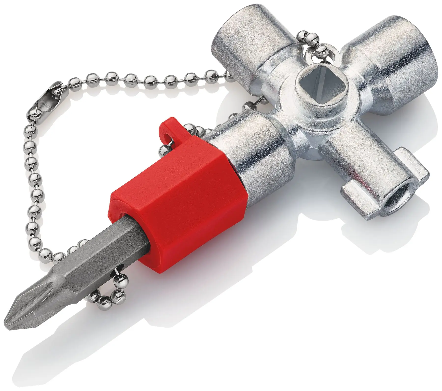 Produktfoto 1 von Knipex Schaltschrankschlüssel 5 → 11 mm 7-in-1, im Zink-Gehäuse