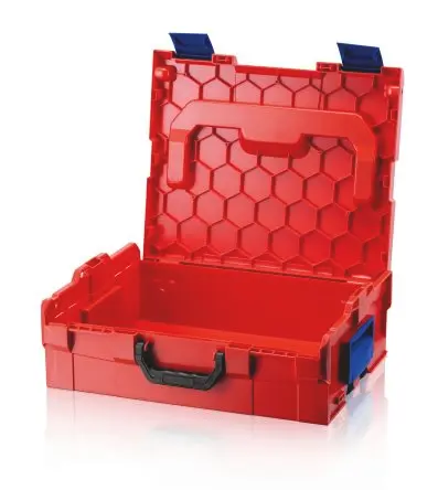 Produktfoto 1 von Knipex Kunststoff Werkzeugkoffer Rot, L. 445 mm B. 358mm H. 151 mm, 2.57 kg, Verriegelung