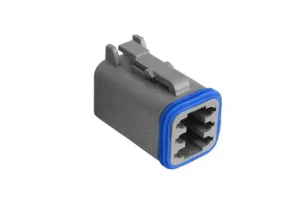 Produktfoto 1 von Bulgin PX0100 Steckverbindergehäuse, Frei hängend, Rechteckiger Steckverbinder, Crimpbefestigung, Stecker, 6-polig, Grau