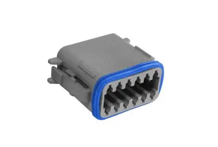 Produktfoto 1 von Bulgin PX0105 Steckverbindergehäuse, Frei hängend, Rechteckiger Steckverbinder, Crimpbefestigung, Stecker, 12-polig,