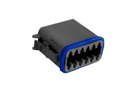 Produktfoto 1 von Bulgin PX0105 Steckverbindergehäuse, Frei hängend, Rechteckiger Steckverbinder, Crimpbefestigung, Stecker, 12-polig,