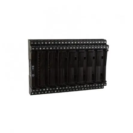 Produktfoto 1 von JM CONCEPT Polyamid Anschlussklemmenblock 50mA Schwarz 8-polig Schraubbefestigung 14AWG