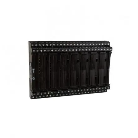 Produktfoto 1 von JM CONCEPT Polyamid Anschlussklemmenblock 50mA Schwarz 8-polig Schraubbefestigung 14AWG