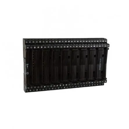 Produktfoto 1 von JM CONCEPT Polyamid Anschlussklemmenblock 50mA Schwarz 9-polig Schraubbefestigung 14AWG