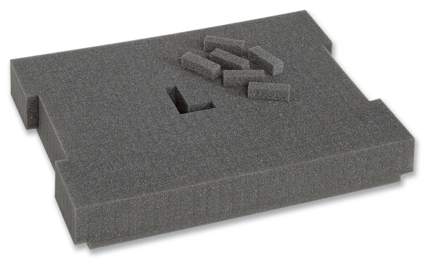 Produktfoto 1 von BS SYSTEMS 6000003672 Schaumstoffeinlage Grau Rechteckig, für L-BOXX 102, Transparenter Deckel für L-BOXX 102